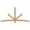 Ekena Millwork Alberta Smooth Timber Gable Bracket, Western Red Cedar, 84"W x 42"H x 1 1/2"D x 3 1/2"F, 12/12 Pitch GBW084X42X0204ALB00SWR - alternate 1